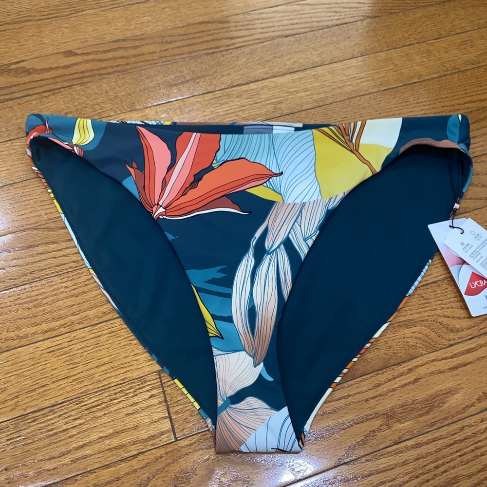 Calia Carrie Underwood Low Rise Bikini Swim Bottom‎ Botanical Print XXL